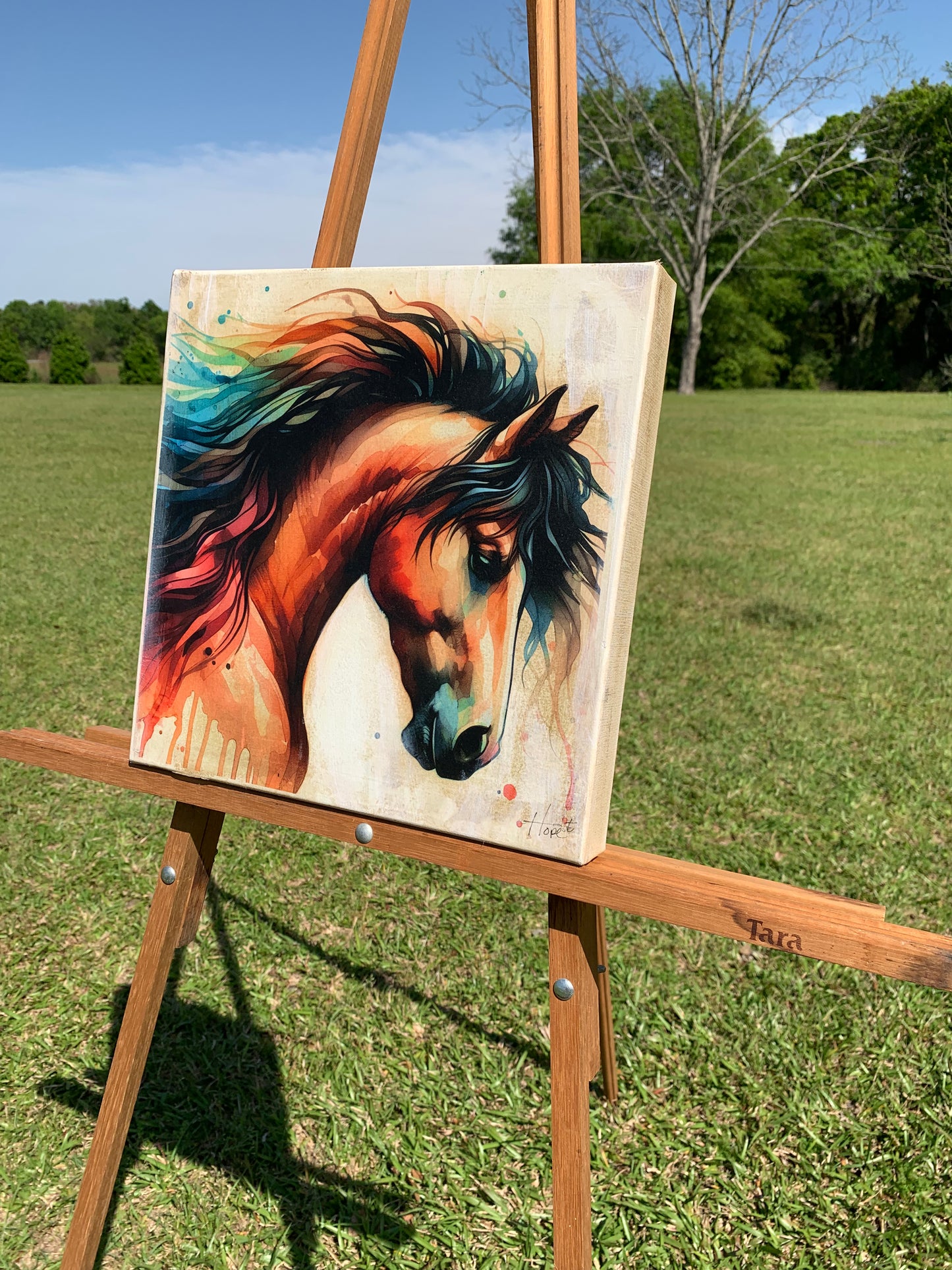 Watercolor Horse of Many Colors