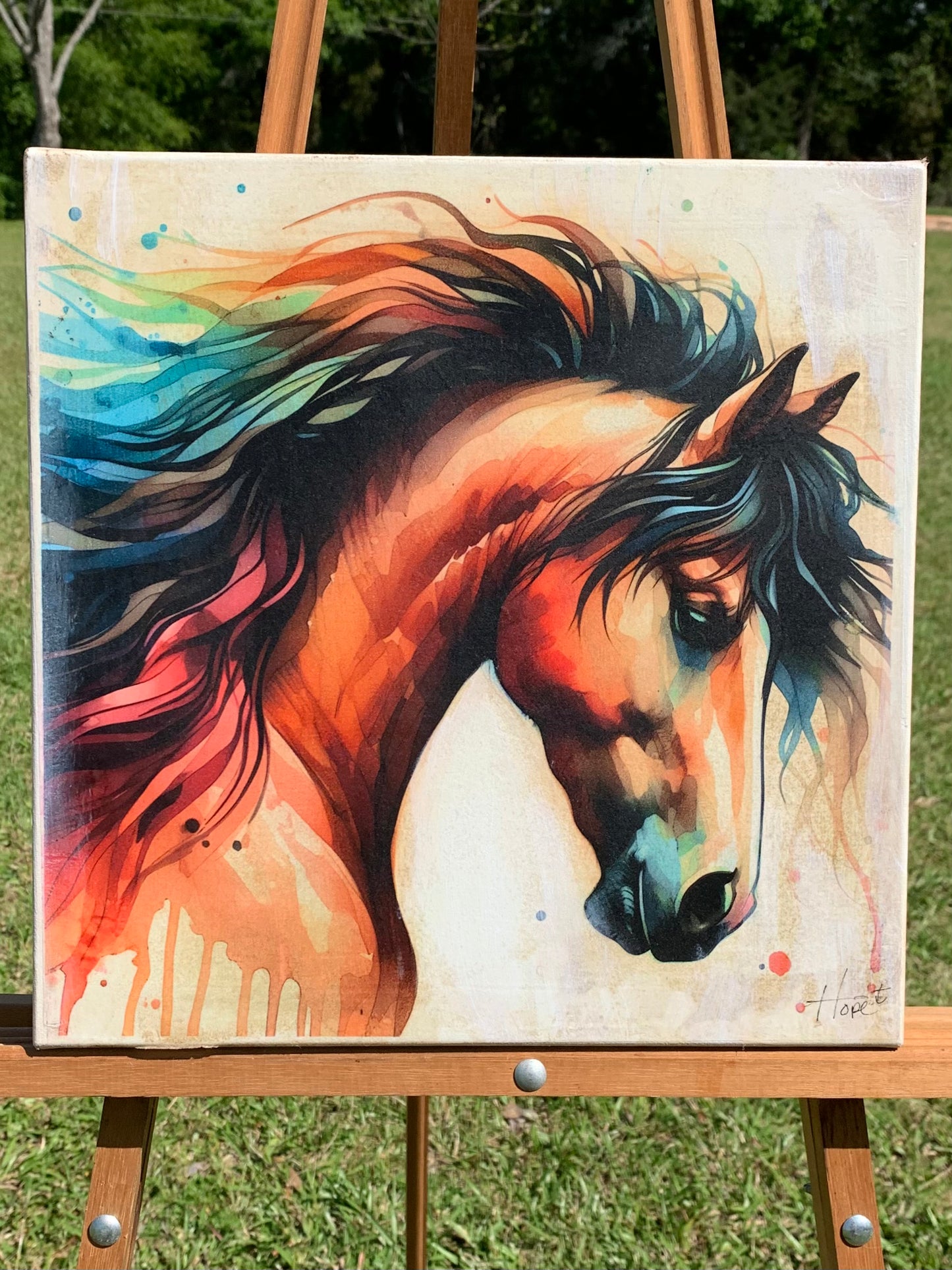 Watercolor Horse of Many Colors