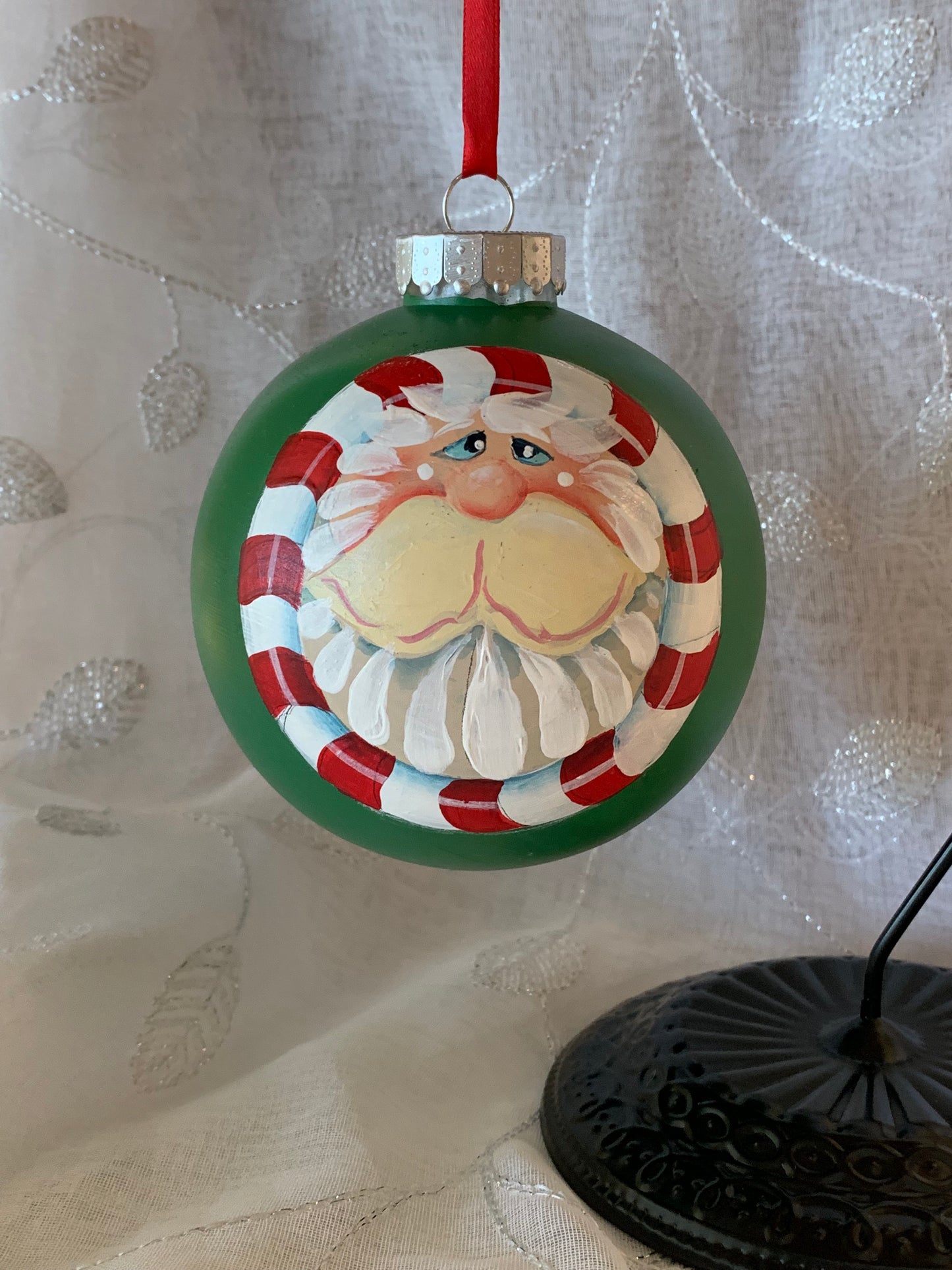 Santa - Shatterproof Christmas Ornament
